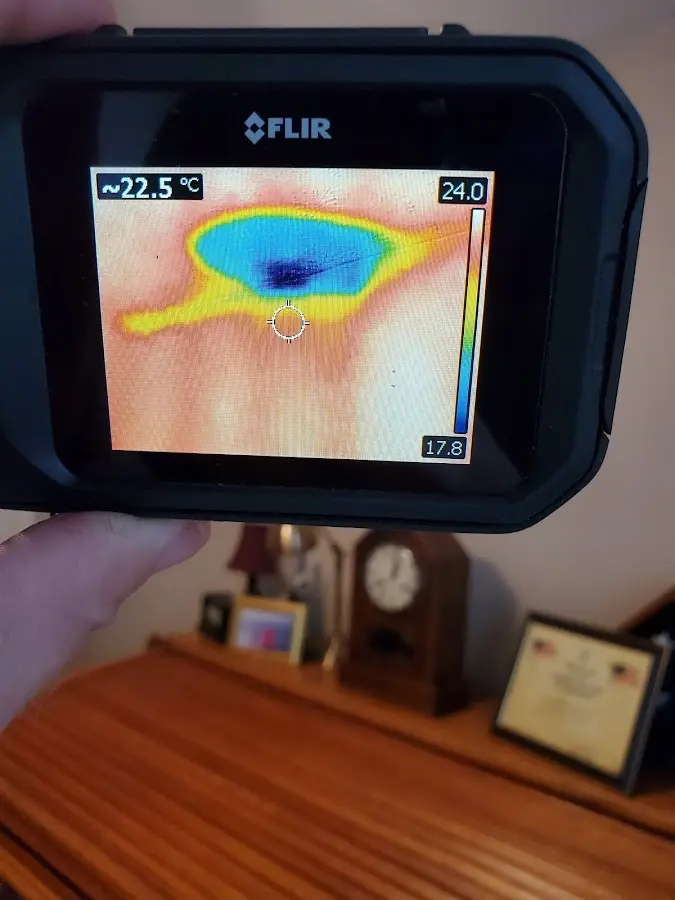 Thermal imaging inspection for water damage in University of Virginia